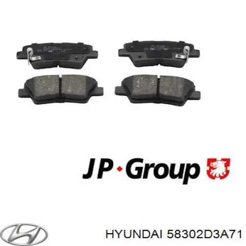 Колодки дисковые  Hyundai/Kia 58302D3A71 цена, от 40.38 USD