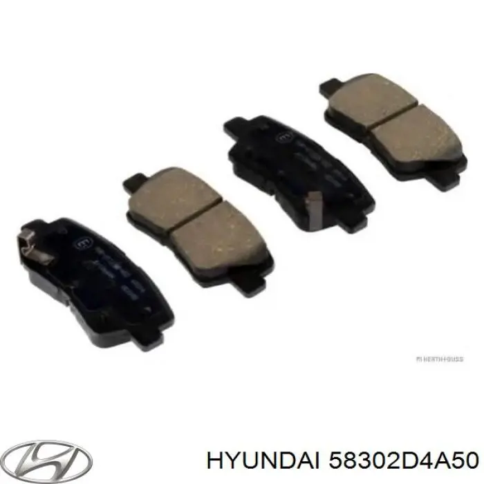 Sapatas do freio traseiras de disco Hyundai/Kia 58302D4A50