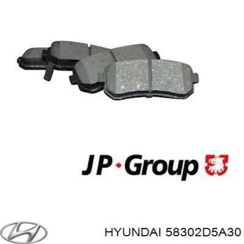 Задние тормозные колодки 58302D5A30 Hyundai/Kia