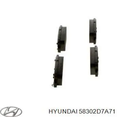 Колодки дисковые  Hyundai/Kia 58302D7A71 цена, от 87.84 USD