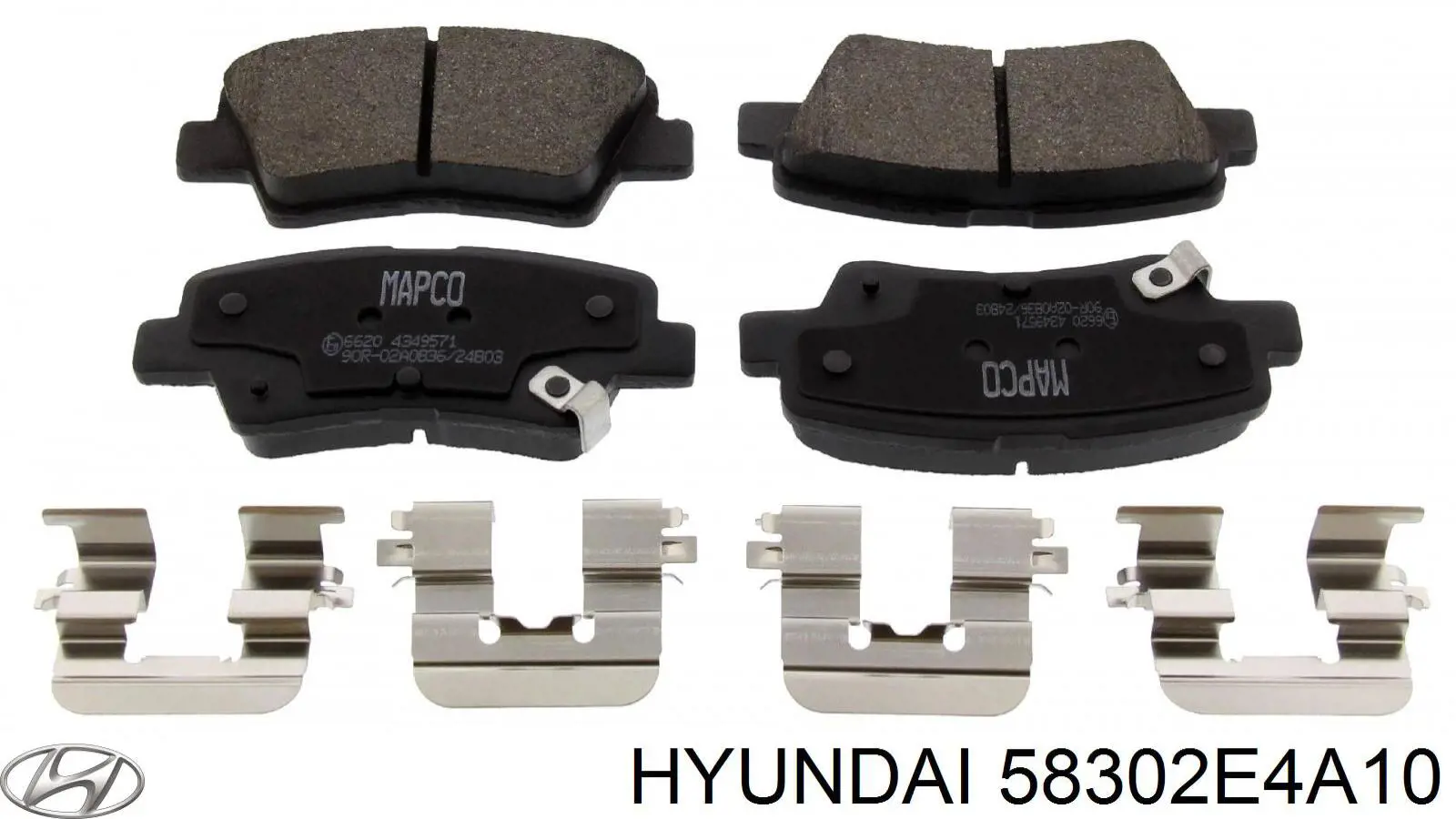58302E4A10 Hyundai/Kia задние тормозные колодки
