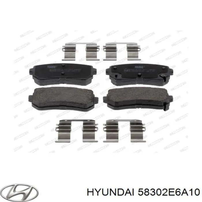 Задние тормозные колодки 58302E6A10 Hyundai/Kia