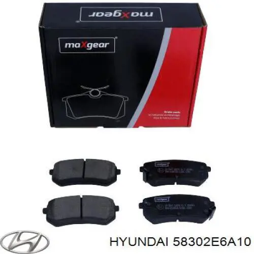 Купить 58302E6A10 Hyundai/Kia Колодки тормозные задние, дисковые