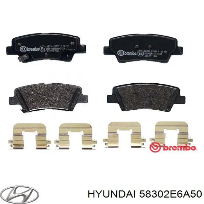Колодки дисковые  Hyundai/Kia 58302E6A50 цена, от 36.93 USD