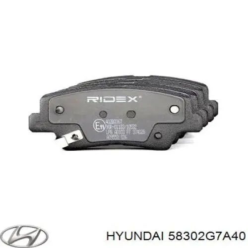 Колодки дисковые  Hyundai/Kia 58302G7A40 цена, от 16.55 USD