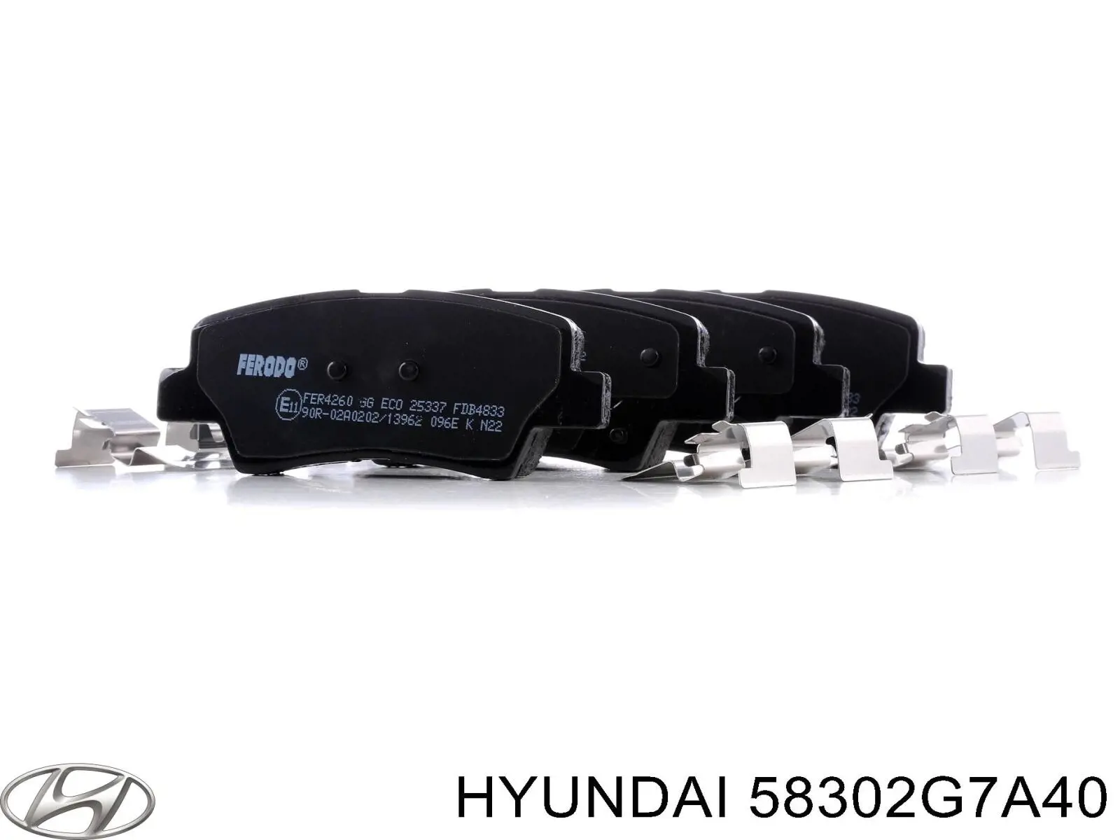 Задние тормозные колодки 58302G7A40 Hyundai/Kia