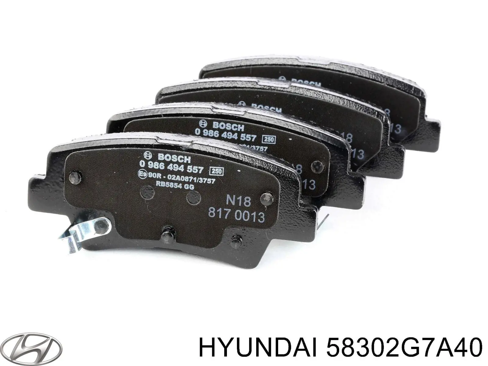 Задние дисковые колодки Hyundai/Kia 58302G7A40