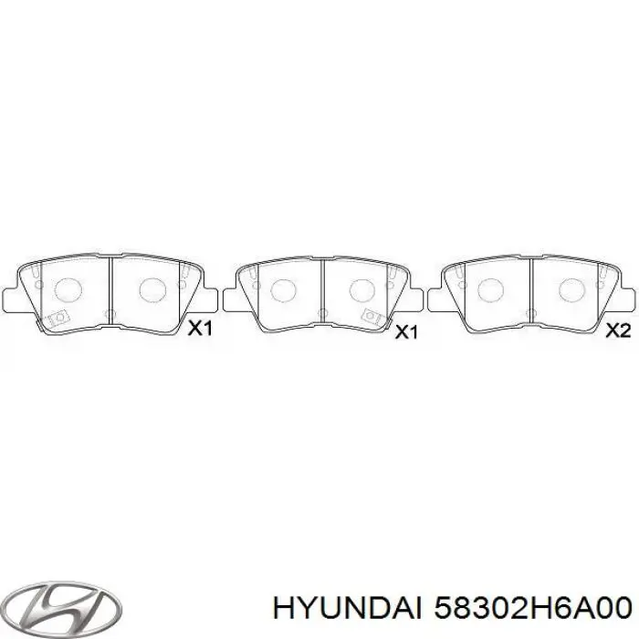 Колодки дисковые  Hyundai/Kia 58302H6A00 цена, от 111.86 USD