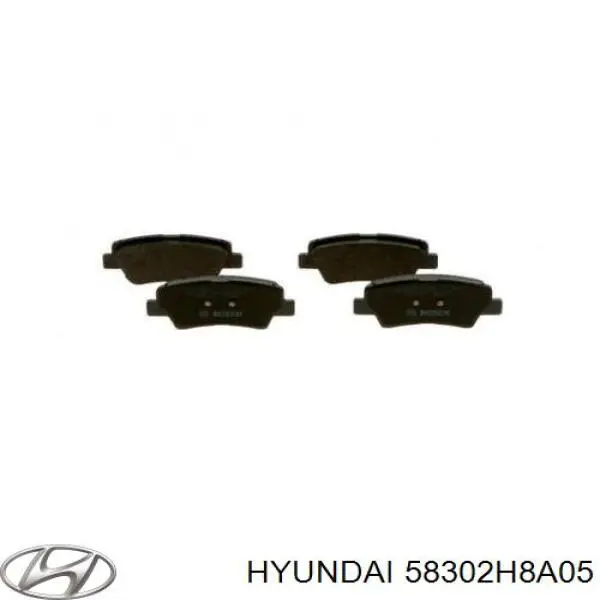 Купить 58302H8A05 Hyundai/Kia Колодки тормозные задние, дисковые