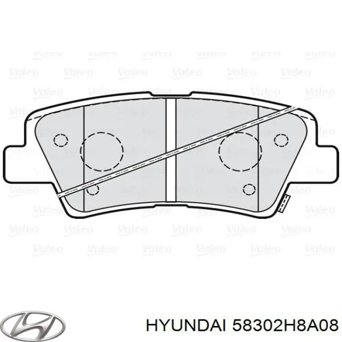 Задние дисковые колодки Hyundai/Kia 58302H8A08