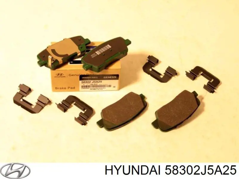 58302J5A25 Hyundai/Kia задние тормозные колодки