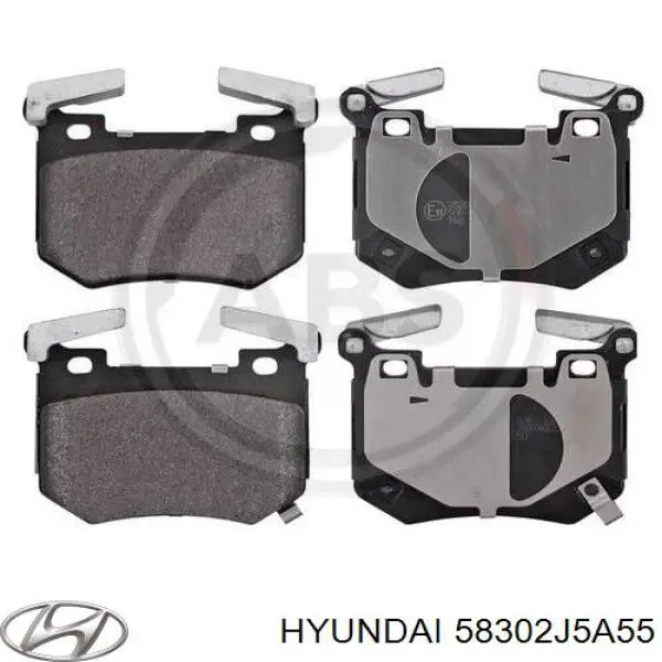Колодки дисковые  Hyundai/Kia 58302J5A55 цена, от 90.96 USD