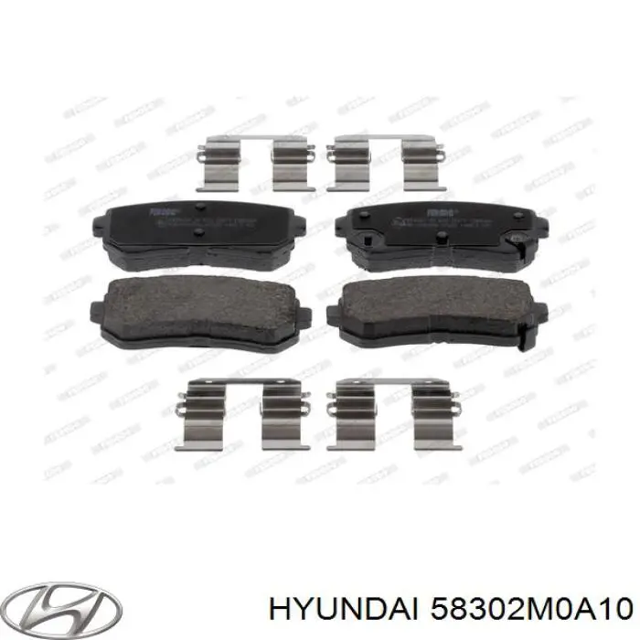 Задние тормозные колодки 58302M0A10 Hyundai/Kia