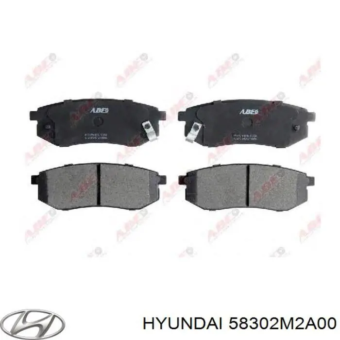 58302M2A00 Hyundai/Kia задние тормозные колодки
