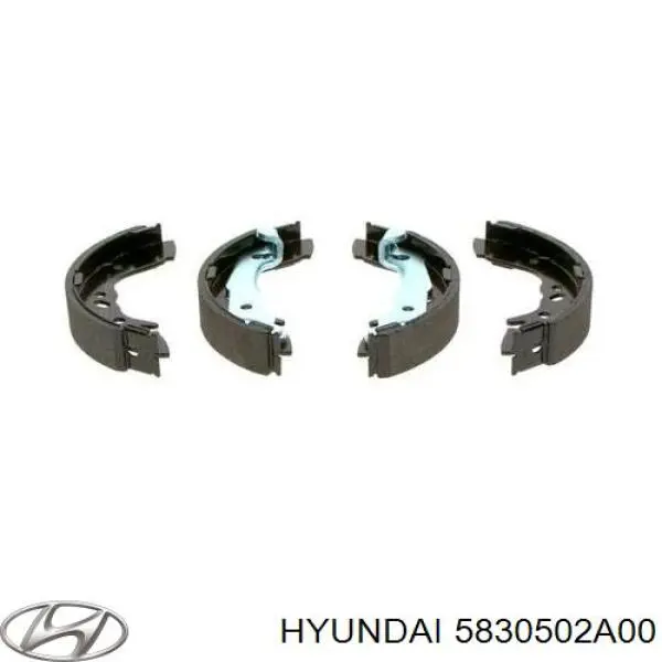 Задние барабанные колодки 5830502A00 Hyundai/Kia