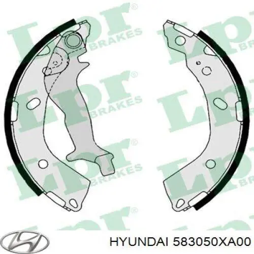 Тормоза рабочие задние ножные и тормозные барабаны Hyundai/Kia 583050XA00 цена, от 23.20 USD