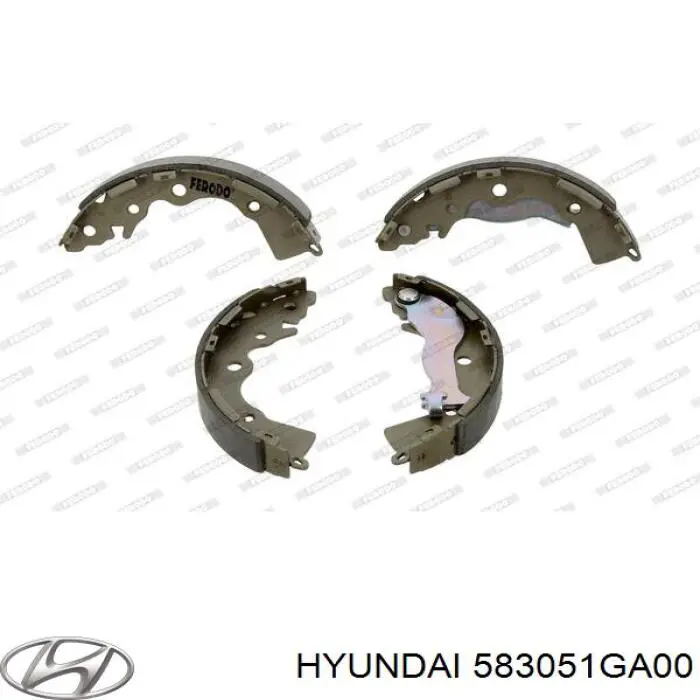 583051GA00 Hyundai/Kia Барабанные тормозные колодки