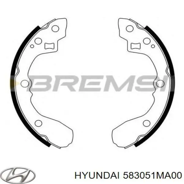 Тормозные колодки стояночного тормоза Hyundai/Kia 583051MA00 цена, от 33.49 USD