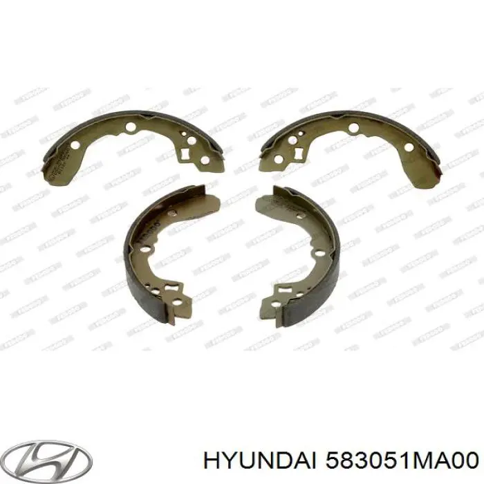 Купить 583051MA00 Hyundai/Kia Колодки ручника/стояночного тормоза