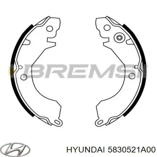 Барабанные колодки Hyundai/Kia 5830523A00
