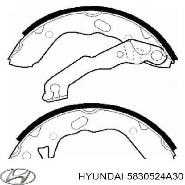 Барабанные колодки Hyundai/Kia 5830524A30