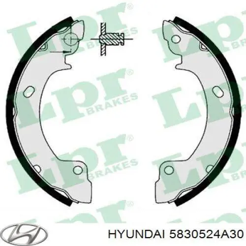 Тормоза рабочие задние ножные и тормозные барабаны Hyundai/Kia 5830524A30 цена, от 16.47 USD
