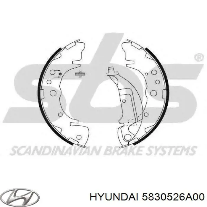 Тормоза рабочие задние ножные и тормозные барабаны Hyundai/Kia 5830526A00 цена, от 7.40 USD