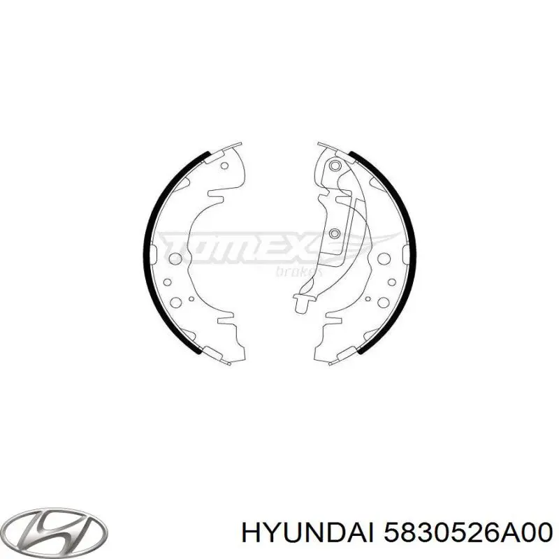 Барабанные колодки Hyundai/Kia 5830526A00