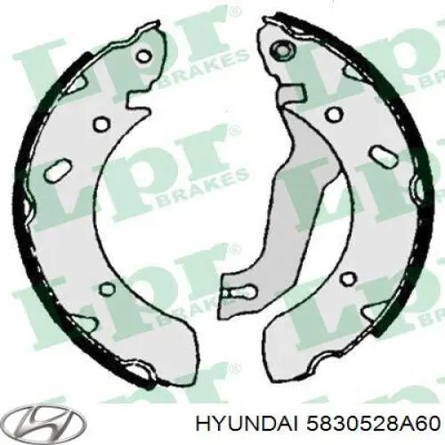 Задние барабанные колодки 5830528A60 Hyundai/Kia