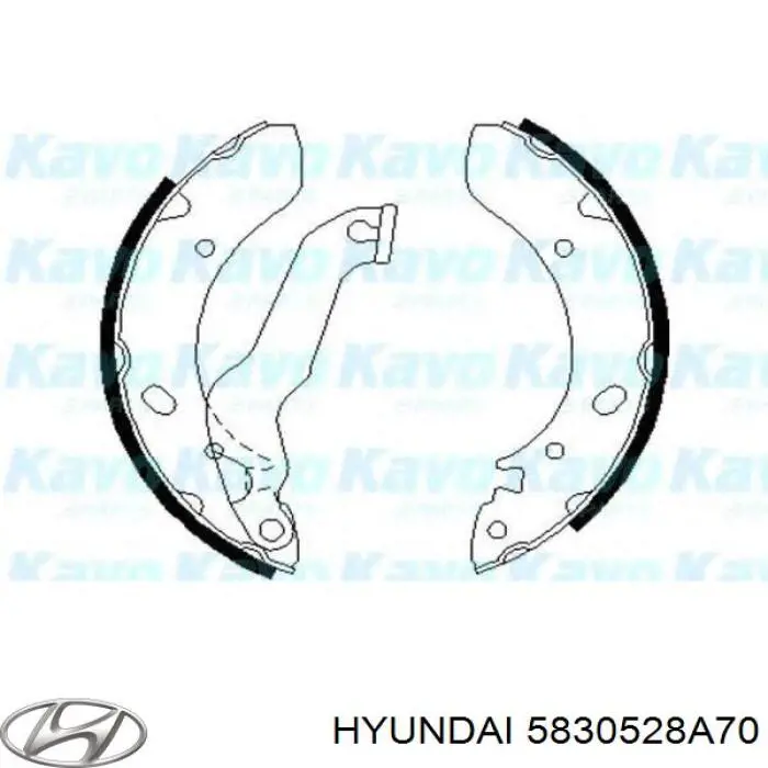5830528A70 Hyundai/Kia Барабанные тормозные колодки