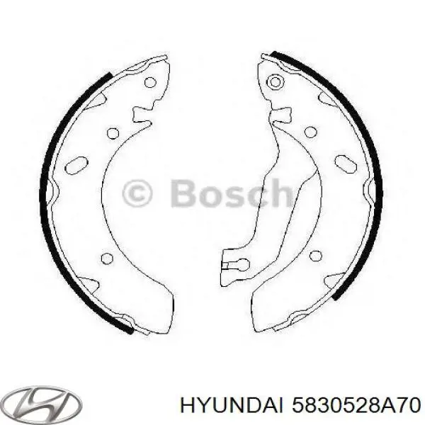 Тормоза рабочие задние ножные и тормозные барабаны Hyundai/Kia 5830528A70 цена, от 14.83 USD