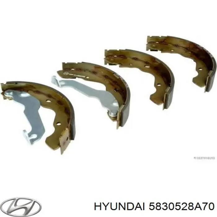 Купить 5830528A70 Hyundai/Kia Задние барабанные тормозные колодки