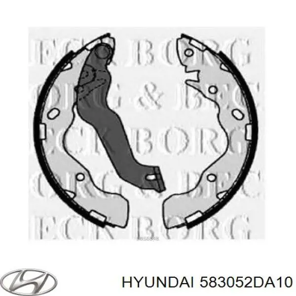 Купить 583052DA10 Hyundai/Kia Задние барабанные тормозные колодки