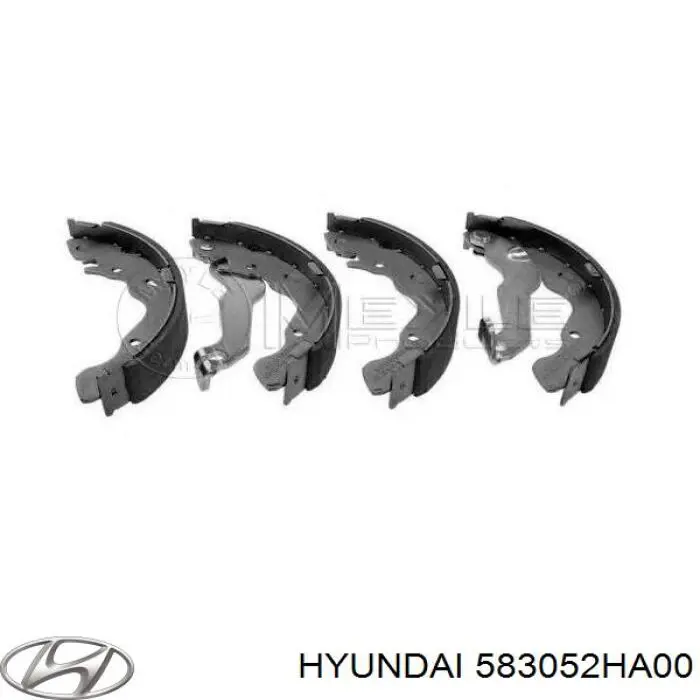 Задние барабанные колодки 583052HA00 Hyundai/Kia