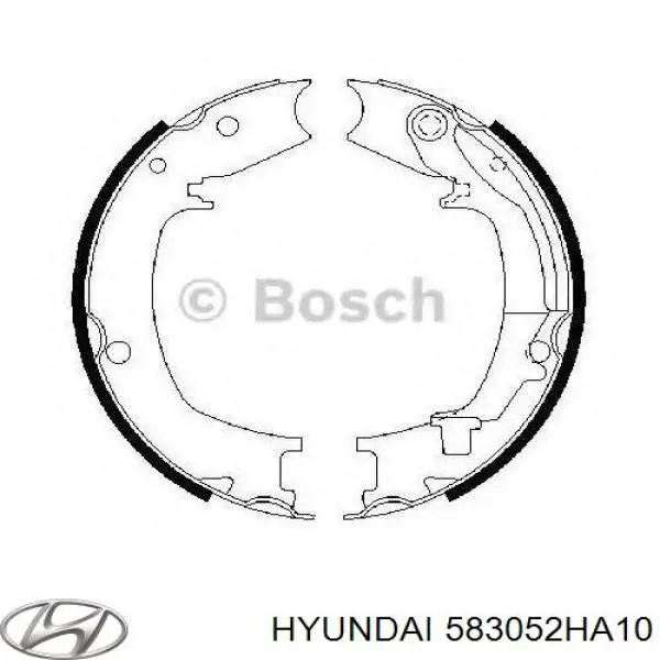 Купить KBS3413 Kavo Parts Задние барабанные тормозные колодки