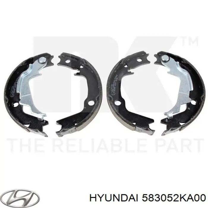 Колодки стояночного тормоза Hyundai/Kia 583052KA00