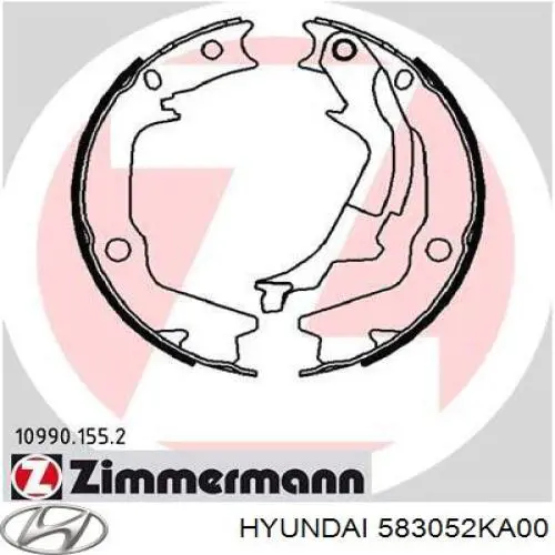 Купить 583052KA00 Hyundai/Kia Колодки ручника/стояночного тормоза