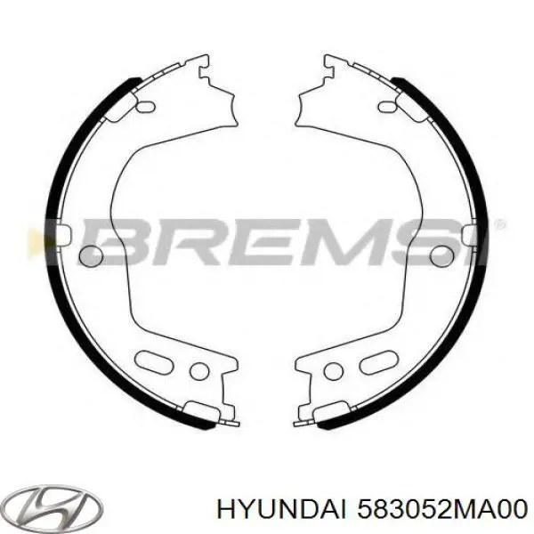 Колодки ручника 583052MA00 Hyundai/Kia