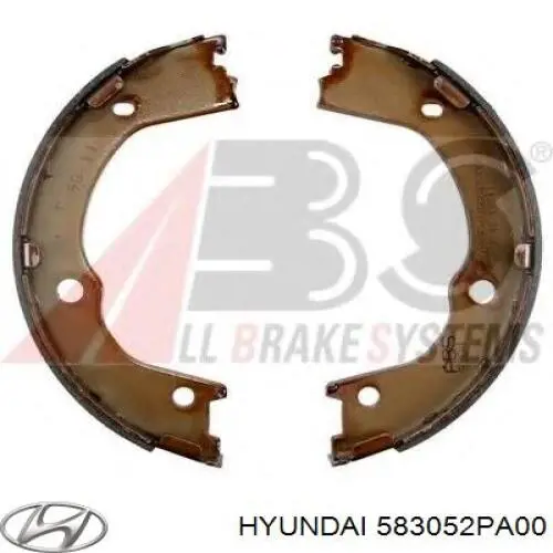 583052PA00 Hyundai/Kia Тормозные колодки ручника