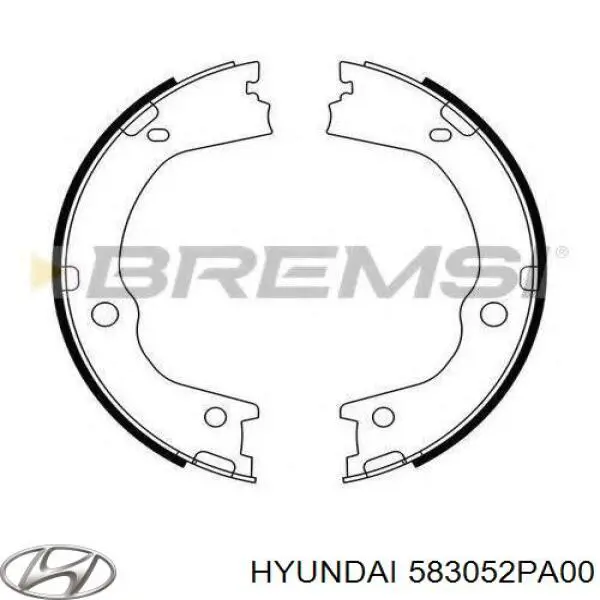 Купить 583052PA00 Hyundai/Kia Колодки ручника/стояночного тормоза