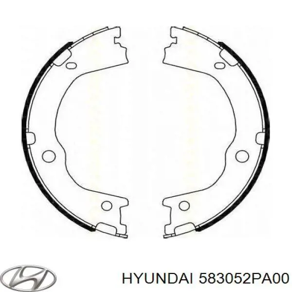 Колодки стояночного тормоза Hyundai/Kia 583052PA00