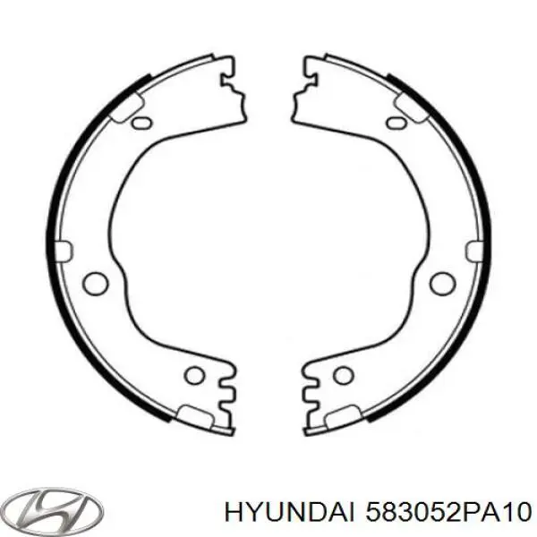 Колодки стояночного тормоза Hyundai/Kia 583052PA10