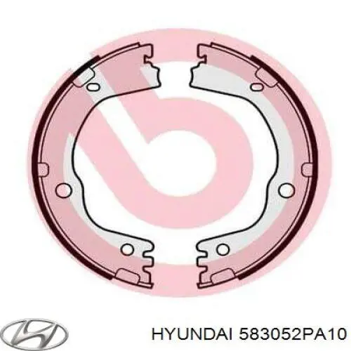 Колодки ручника 583052PA10 Hyundai/Kia