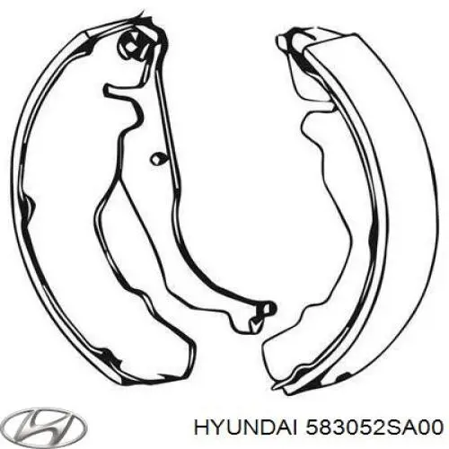 Тормозные колодки стояночного тормоза Hyundai/Kia 583052SA00 цена, от 38.28 USD