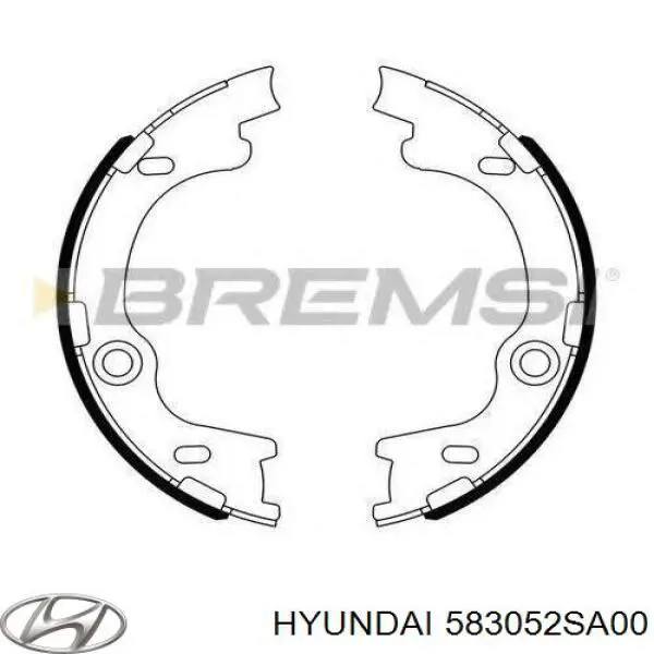 Купить 583052SA00 Hyundai/Kia Колодки ручника/стояночного тормоза