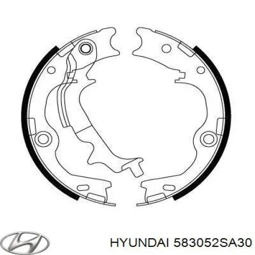 Тормозные колодки стояночного тормоза Hyundai/Kia 583052SA30 цена, от 52.95 USD