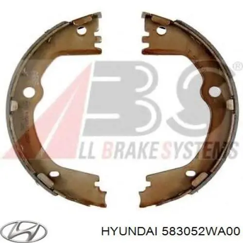 Тормозные колодки стояночного тормоза Hyundai/Kia 583052WA00 цена, от 41.86 USD