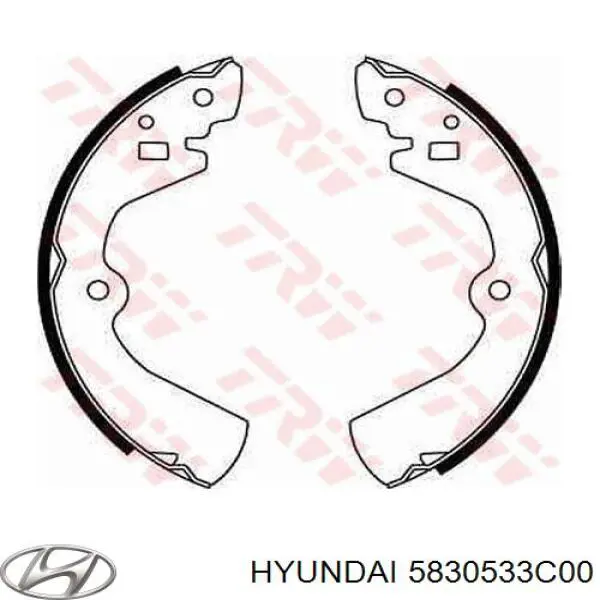 5830533C00 Hyundai/Kia колодки тормозные задние барабанные