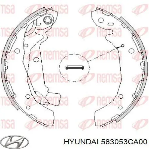 Тормоза рабочие задние ножные и тормозные барабаны Hyundai/Kia 583053CA00 цена, от 27.53 USD