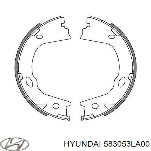 583053LA00 Hyundai/Kia sapatas do freio de estacionamento